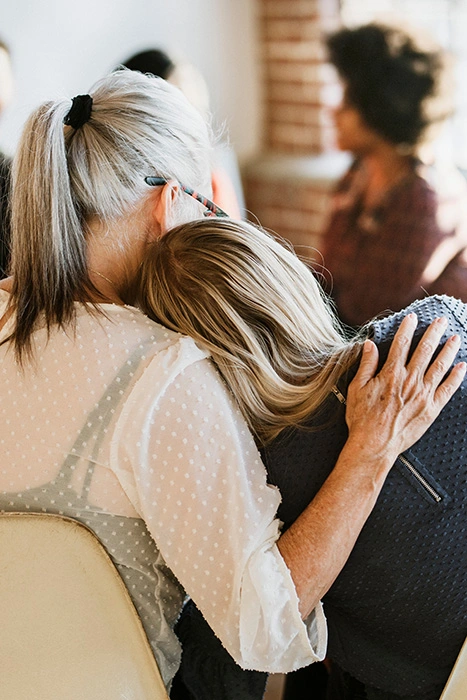 People participate in depression treatment.